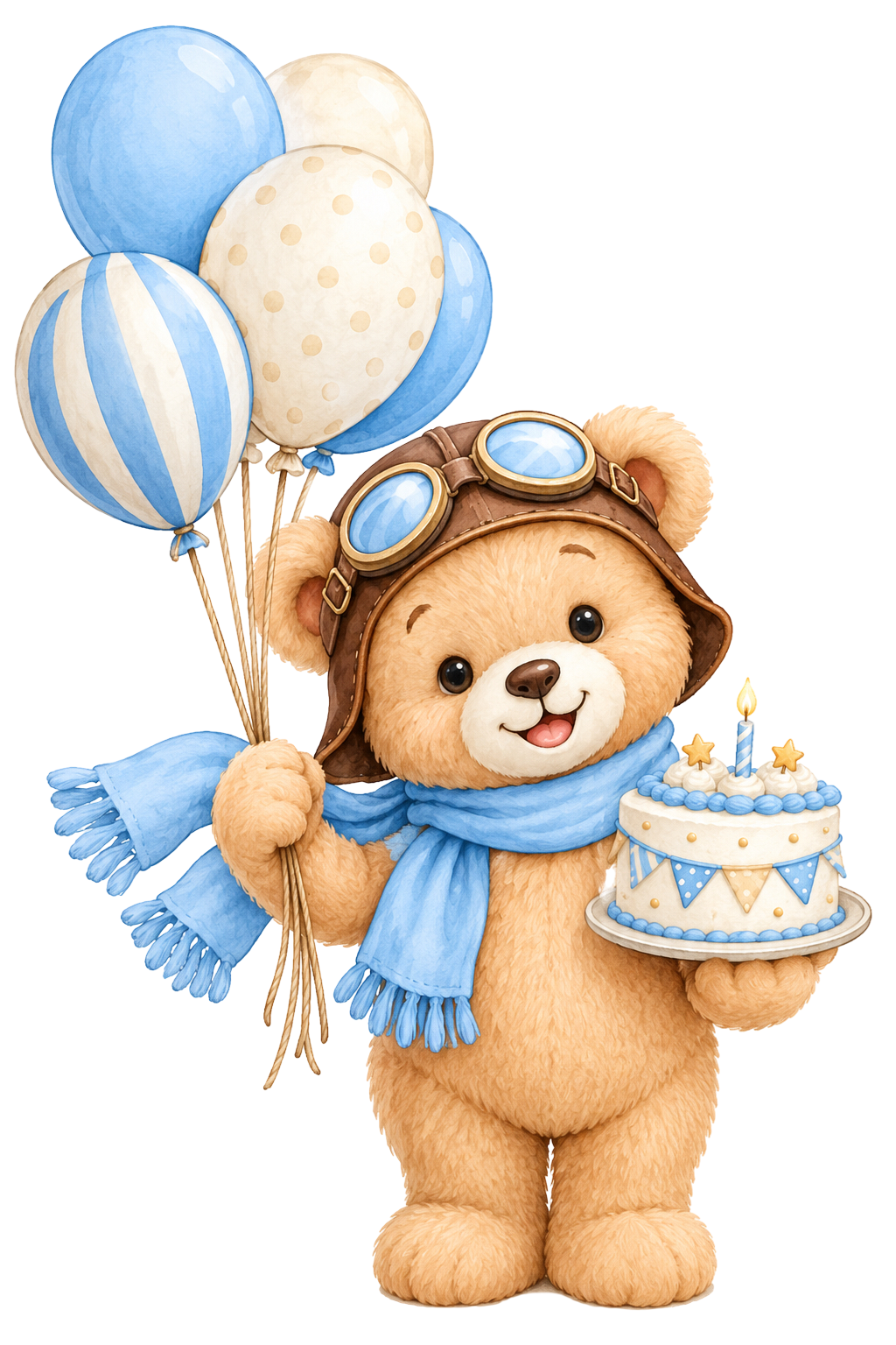 Teddy bear beside Trinaay's photo